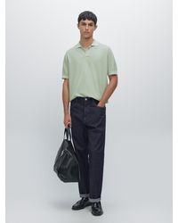 MASSIMO DUTTI - Polo Manches Courtes En Maille Texturée - Lyst