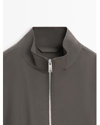 MASSIMO DUTTI - Bi-Stretch Fabric Jacket - Lyst