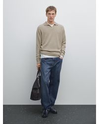 MASSIMO DUTTI - Pull En Maille 100 Cachemire À Col En V - Lyst
