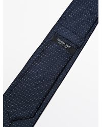 MASSIMO DUTTI - 100% Silk Dotted Tie - Lyst