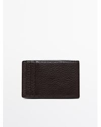 MASSIMO DUTTI - Nappa Leather "Magic" Vertical Wallet - Lyst