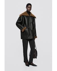 MASSIMO DUTTI - Mouton Leather With Fur - Lyst