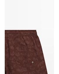 MASSIMO DUTTI - Printed Swimming Trunks - Lyst