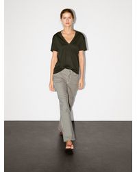 MASSIMO DUTTI - Flowing V-Neck T-Shirt - Lyst