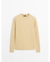MASSIMO DUTTI - Tricot Trui Van Wolmix Met Ronde Hals - Lyst