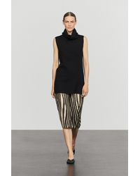 MASSIMO DUTTI - Wool Blend Knit Top - Lyst