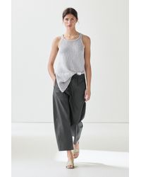 MASSIMO DUTTI - Cropped Technical Barrel Fit Pants - Lyst