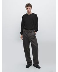 MASSIMO DUTTI - Maglia Lavorata 100% Lana Merino - Lyst