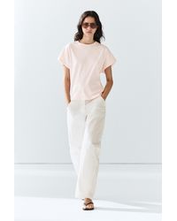 MASSIMO DUTTI - 100% Cotton Short Sleeve T-Shirt - Lyst