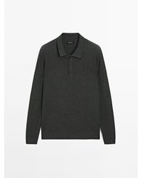 MASSIMO DUTTI - Tricot Polotrui Van Katoenmix - Lyst