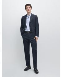 MASSIMO DUTTI - Cold Wool Suit Trousers - Lyst