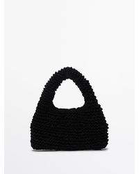 MASSIMO DUTTI - Mini Splitsuède Crochet Tas - Lyst