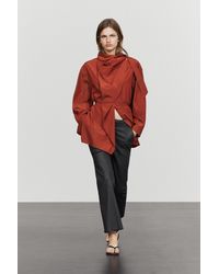 MASSIMO DUTTI - Rubberised Flared Cropped Pants - Lyst