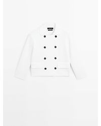 MASSIMO DUTTI - Double-Breasted Milano Tricot Vest - Lyst