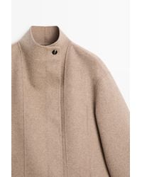 MASSIMO DUTTI - Cropped Wool-Blend Jacket - Lyst