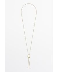MASSIMO DUTTI - Lariat Necklace - Lyst
