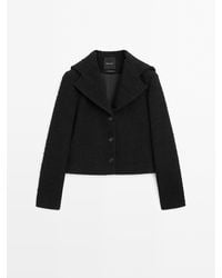 MASSIMO DUTTI - Kort Jack Van Wolmix Met Matrozenkraag - Lyst