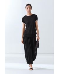 MASSIMO DUTTI - Double-Layer Short Sleeve T-Shirt - Lyst