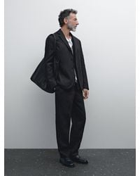 MASSIMO DUTTI - 100% Linen Suit Trousers - Lyst