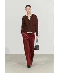 MASSIMO DUTTI - 100% Wool Short Knit Cardigan - Lyst