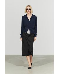 MASSIMO DUTTI - 100% Cashmere Knit Polo Collar Cardigan - Lyst