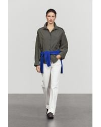 MASSIMO DUTTI - 100% Cotton Check Shirt With Shoulder Detail - Lyst