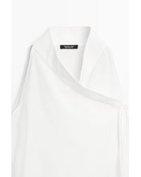 MASSIMO DUTTI - Flowing Linen Blend Crossover Halter Top - Lyst
