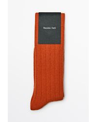 MASSIMO DUTTI - Geribde Sokken Van Kasjmiermix - Lyst
