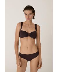 MASSIMO DUTTI - Strappy Bikini Top With Gathered Detail - Lyst