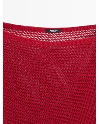 MASSIMO DUTTI - Cotton Blend Asymmetric Cape - Lyst