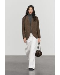 MASSIMO DUTTI - Suede Blazer - Lyst