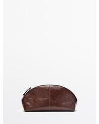 MASSIMO DUTTI - Nappa Leather Toiletry Bag - Lyst
