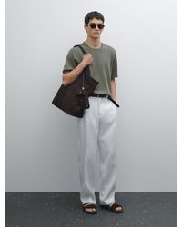 MASSIMO DUTTI - Strick-Shirt Aus Baumwollmischgewebe - Lyst
