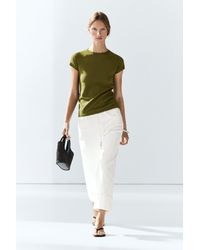 MASSIMO DUTTI - Short Sleeve Raglan T-Shirt - Lyst