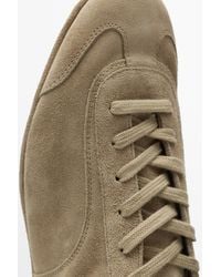 MASSIMO DUTTI - Split Suede Leather Trainers - Lyst