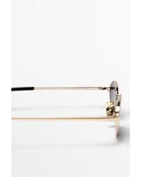 MASSIMO DUTTI - Oval Metal Sunglasses - Lyst
