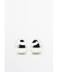 MASSIMO DUTTI - Curved Pebble Earrings - Lyst
