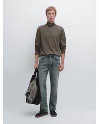 MASSIMO DUTTI - Polo Cuello Alto Cremallera - Lyst