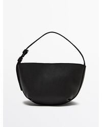 MASSIMO DUTTI - Mini Tumbled Nappa Leather Crossbody Bag - Lyst