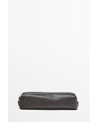 MASSIMO DUTTI - Nappa Leather Zip Case - Lyst