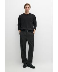 MASSIMO DUTTI - 100% Merino Wool Knit Round Neck Sweater - Lyst