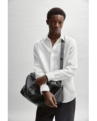 MASSIMO DUTTI - Nappa Leather Travel Bag - Lyst