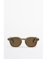 MASSIMO DUTTI - Round Sunglasses - Lyst