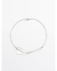 MASSIMO DUTTI - Choker Necklace With Pieces - Lyst