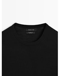 MASSIMO DUTTI - Merino Wool Knit Sweater - Lyst