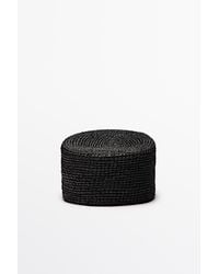 MASSIMO DUTTI - Raffia Pillbox Hat - Lyst