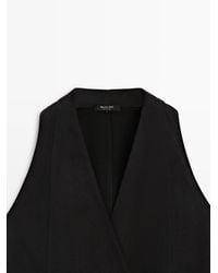 MASSIMO DUTTI - Double-Breasted Vest With Buttons - Lyst