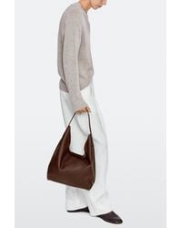 MASSIMO DUTTI - Medium Nappa Leather Shoulder Bag - Lyst