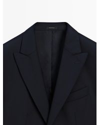 MASSIMO DUTTI - Cool Wool Blend Suit Blazer - Lyst