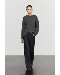 MASSIMO DUTTI - 100% Cashmere Oversize Knit Sweater - Lyst